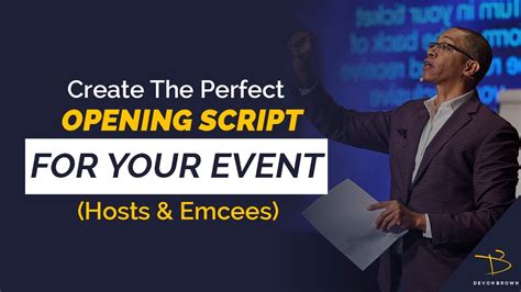 emcee script|How To Write An Emcee Opening Script: The WAVE Framework.